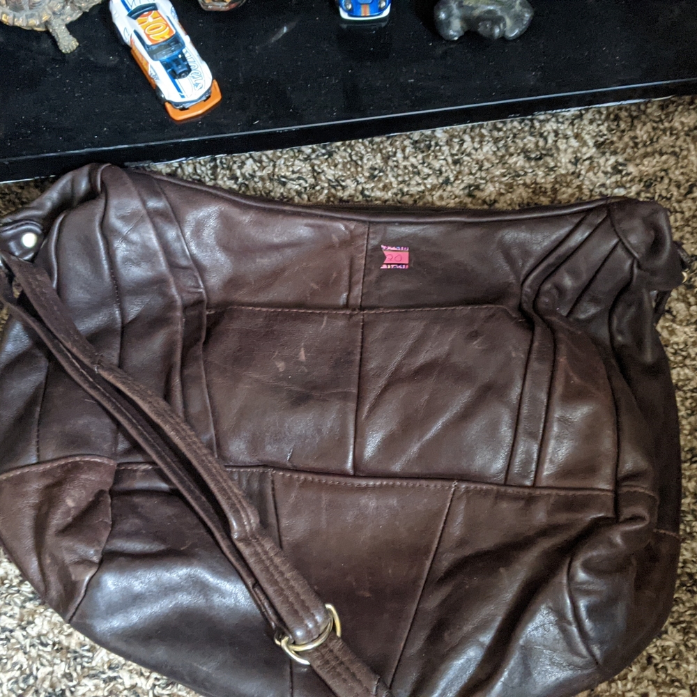 Brown Leather Shoulder Bag